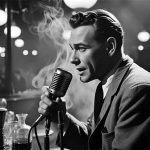 A vintage film-studio microphone
