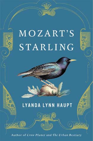 Mozart’s pet starling perched by a piano